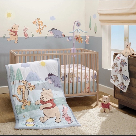 Bedtime Originals Disney Baby Winnie the Pooh & Friends 3-pc Crib Bedding Set - Picture 2 of 10